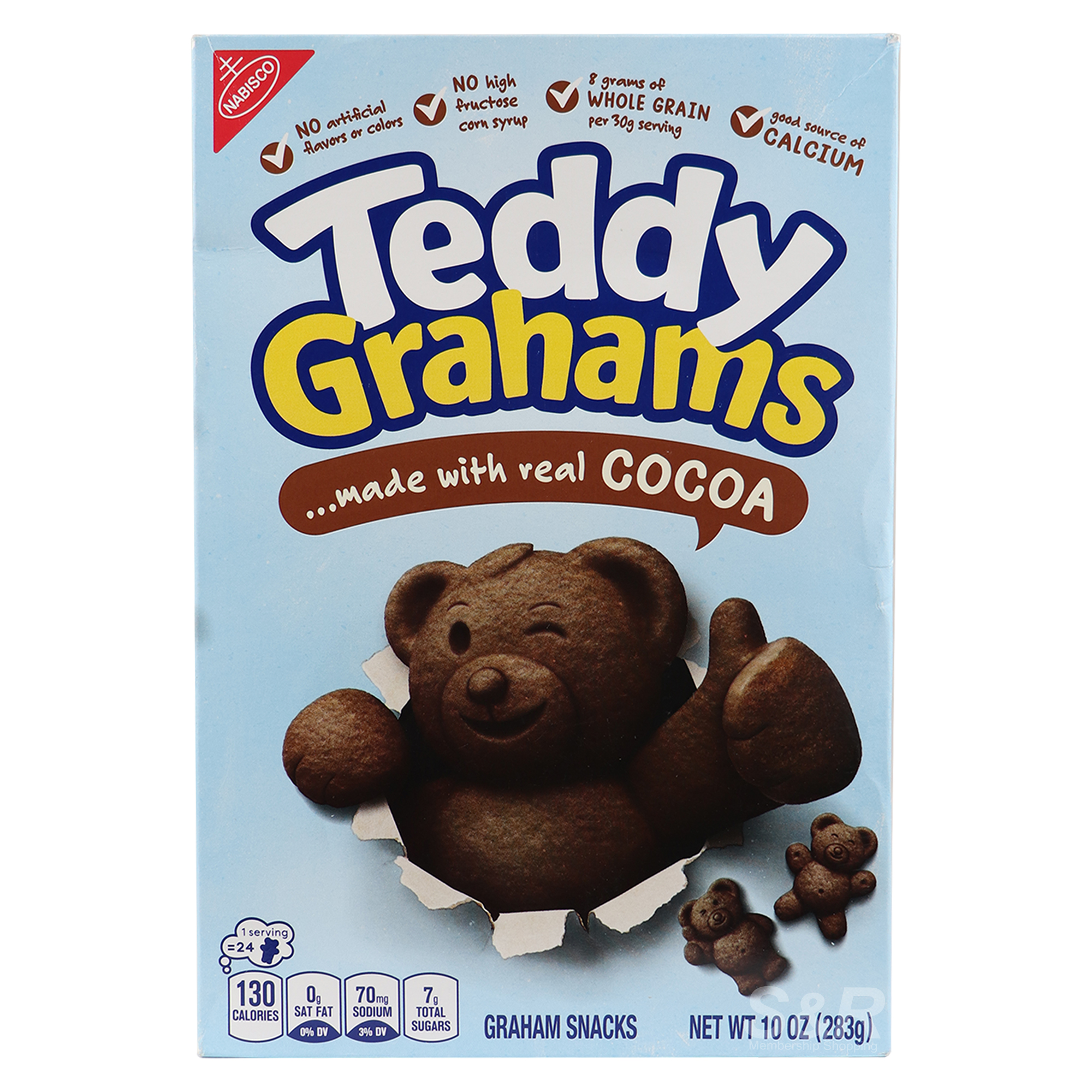 Nabisco Teddy Grahams Cocoa Snacks 283g Nabisco Teddy Grahams Cocoa Snacks 283g